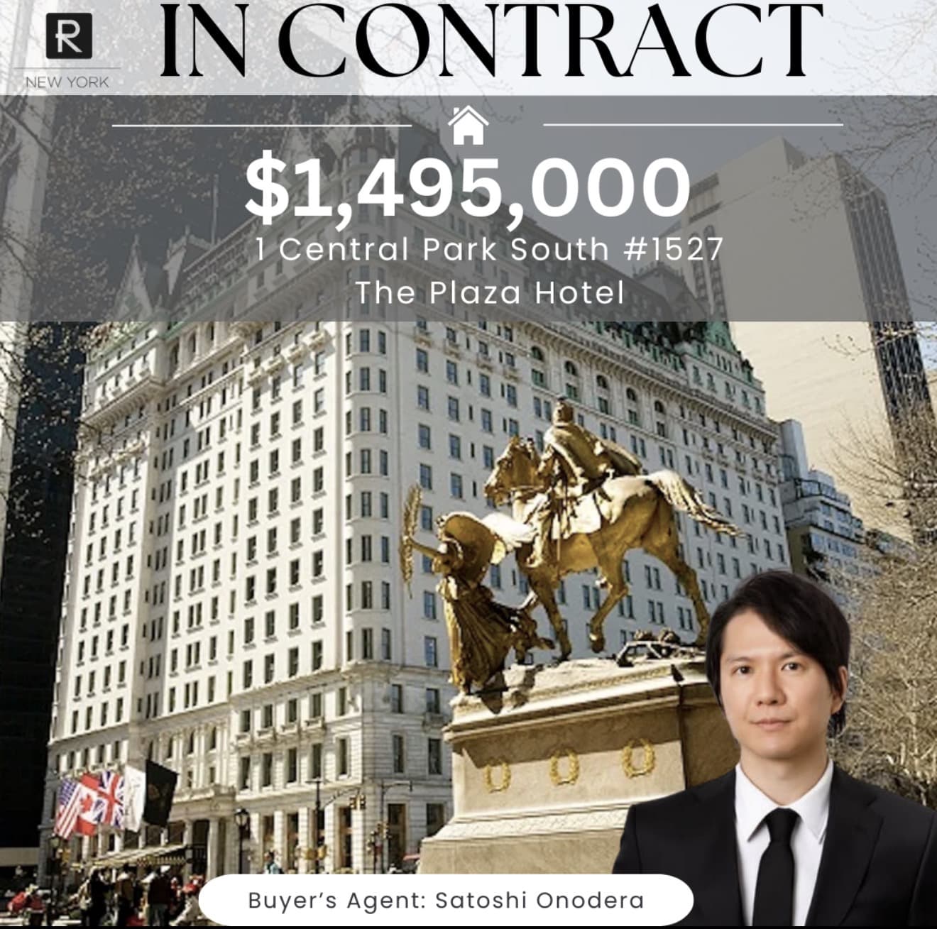 The Plaza Hotel — $1,495,000